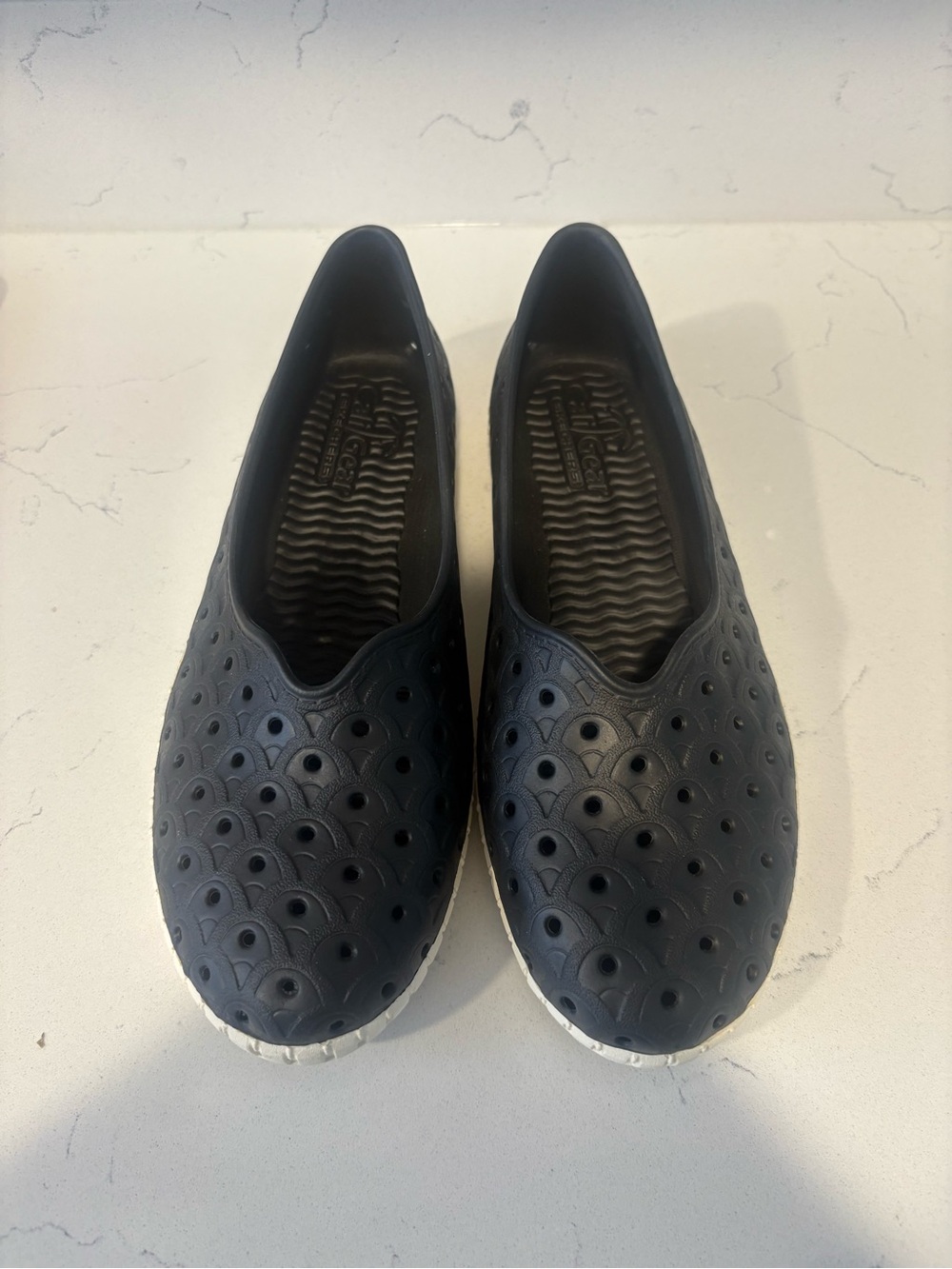Slip-On Cali gear Skechers Perforated Comfort Shoes - Black
